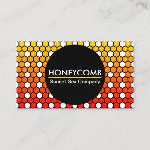 Tarjeta De Visita empresa honeycomb hexa
