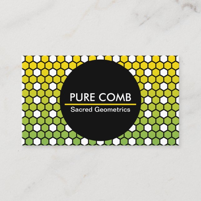Tarjeta De Visita empresa honeycomb hexa (Anverso)