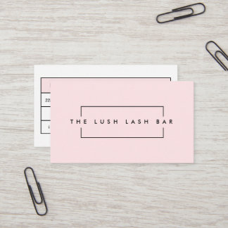 Tarjeta De Visita Empresa minima moderna de Eyelash y Brows