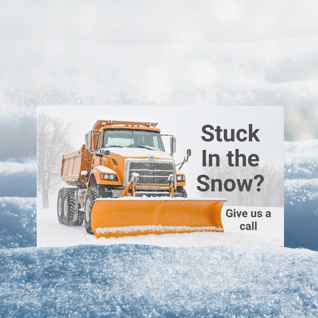 Tarjeta De Visita Empresa moderna de remoción de zapatos de nieve Ca (Subido por el creador)