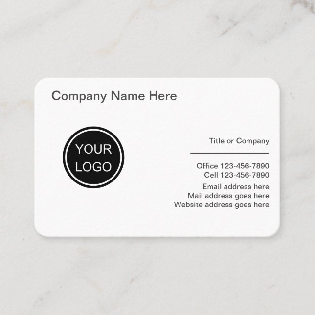 Tarjeta De Visita Empresa Personalizado profesional (Anverso)