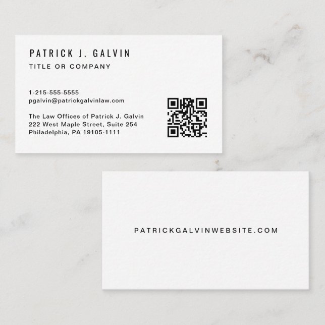 Tarjeta De Visita Empresa Personalizado profesional (Anverso / Reverso)