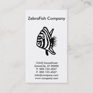 Tarjeta De Visita empresa personalizado zebrafish