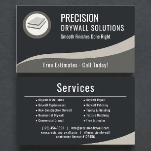 Tarjeta De Visita Empresa Profesional de Drywall