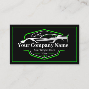 Tarjeta De Visita Empresa profesional de lavado de automóviles con d