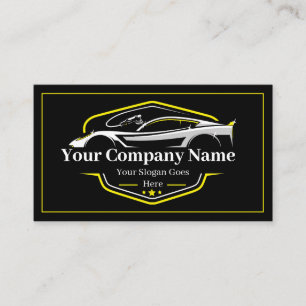 Tarjeta De Visita Empresa profesional de lavado de autos con detalle