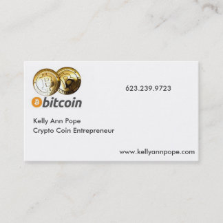 Tarjeta De Visita Empresario Crypto de la moneda