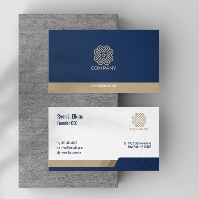 Tarjeta De Visita Empresario moderno, CEO y fundador (Subido por el creador)