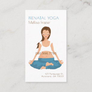 Tarjeta De Visita Empresarios/instructores de yoga prenatal