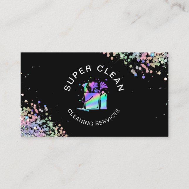 Tarjeta De Visita Empresas de limpieza de casas profesionales para H (Anverso)