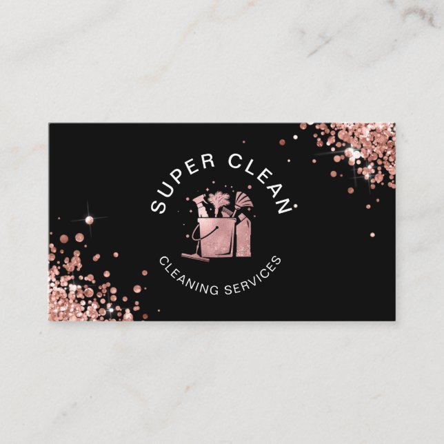 Tarjeta De Visita Empresas de limpieza de casas profesionales para H (Anverso)