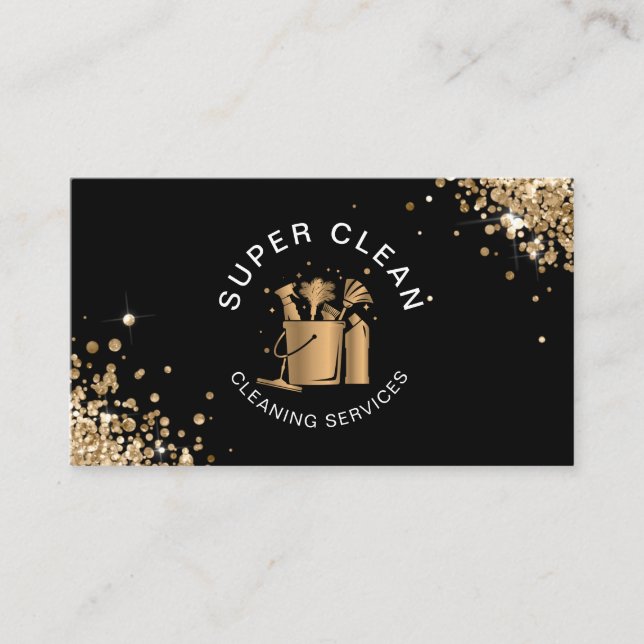 Tarjeta De Visita Empresas de limpieza de casas profesionales para H (Anverso)