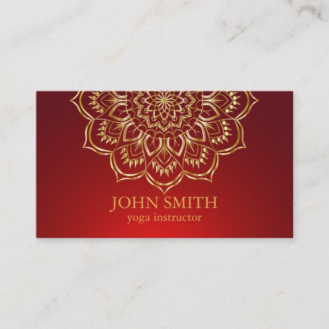 Tarjeta De Visita Empresas modernas de instructores de yoga Verde az (Anverso)