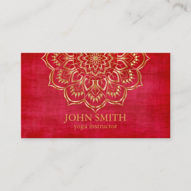 Tarjeta De Visita Empresas modernas de instructores de yoga Verde az (Anverso)