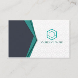 Tarjeta De Visita Empresas verdes elegantes y profesionales
