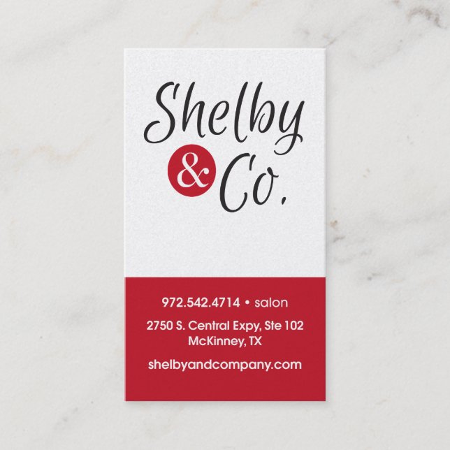 Tarjeta de visita en blanco (Anverso)