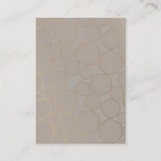 Tarjeta de visita en blanco moderna rústica (Anverso)