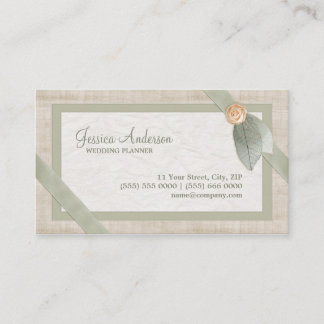 Tarjeta de visita en colores pastel del