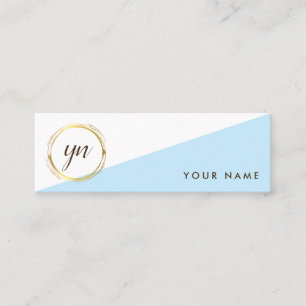 Tarjeta de visita en colores pastel del oro