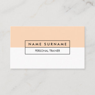 Tarjeta de visita en colores pastel limpia del