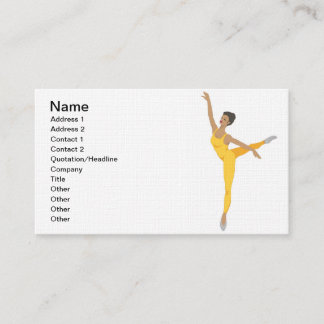 Tarjeta de visita en el final de lino