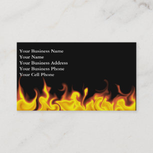 Tarjeta De Visita En el fuego