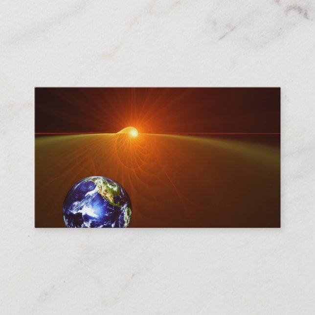 Tarjeta De Visita En el horizonte de la tierra - (Anverso)