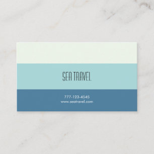 Tarjeta de visita en el tema marino. Tarjeta marí