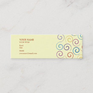 Tarjeta de visita en espiral