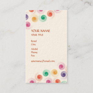 Tarjeta de visita en espiral