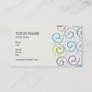 Tarjeta de visita en espiral