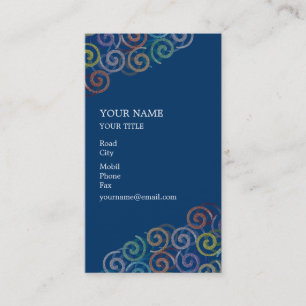 Tarjeta de visita en espiral