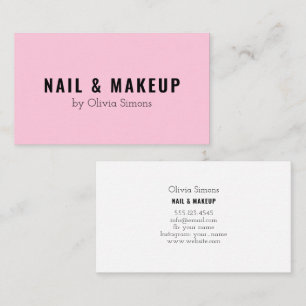 Tarjeta de visita en estilo minimalista