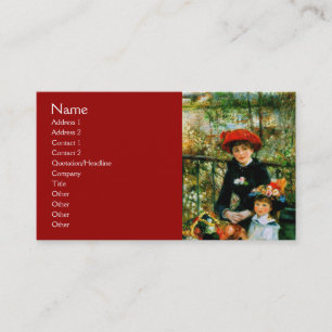 Tarjeta De Visita En la terraza de Renoir