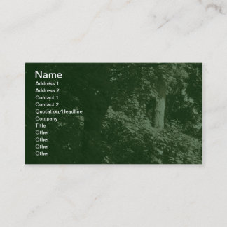 Tarjeta De Visita En los árboles - Verde oscuro