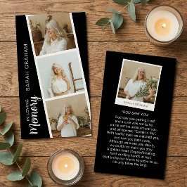 Tarjeta De Visita En Memoria 4 Foto Oración