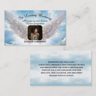 Tarjeta De Visita En Memoria Amorosa