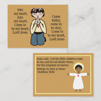 Tarjeta De Visita En mi corazón Señor Jesús 