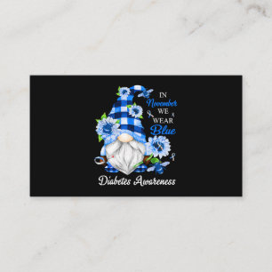 Tarjeta De Visita En Noviembre Vivimos Gnomes Azules Sensibilización