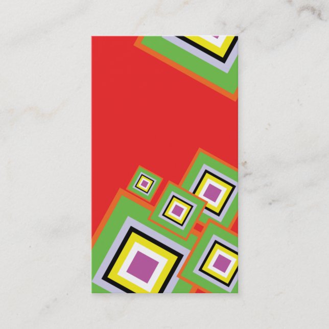 tarjeta de visita en rojo precioso (Anverso)