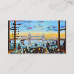 Tarjeta De Visita En segundo lugar estrella a la derecha. Peter Pan