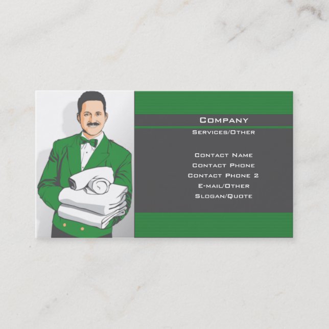 Tarjeta De Visita En su servicio (Anverso)