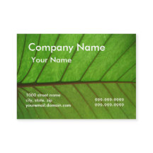 Tarjeta de visita en una hoja