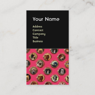 TARJETA DE VISITA ENAMIENTOS VICTORIANOS/RETRATOS MINIATUROS DE PERR