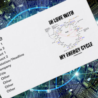 Tarjeta De Visita Enamorado de mi ciclo energético (ciclo Krebs)
