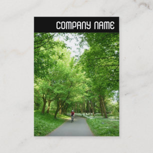 Tarjeta De Visita Encabezado V - Camino de ciclo