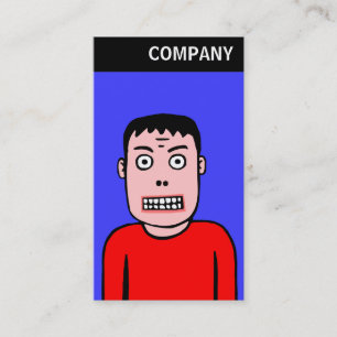 Tarjeta De Visita Encabezado V - Carácter divertido 01