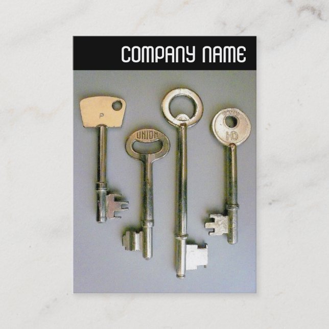 Tarjeta De Visita Encabezado V - Claves (Anverso)