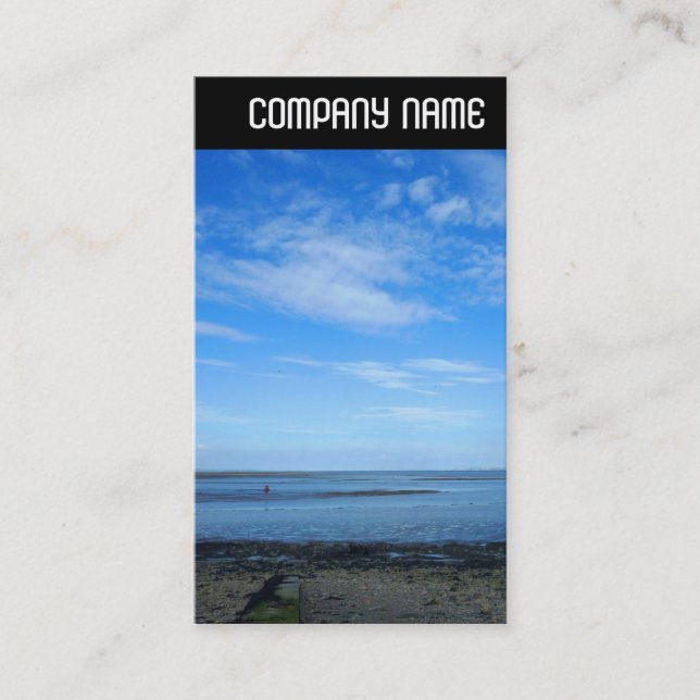 Tarjeta De Visita Encabezado V - Estuario severo en Penarth (Anverso)