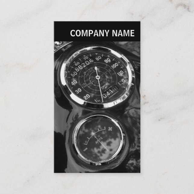 Tarjeta De Visita Encabezado V - Foto - Gálibos clásicos de motocicl (Anverso)